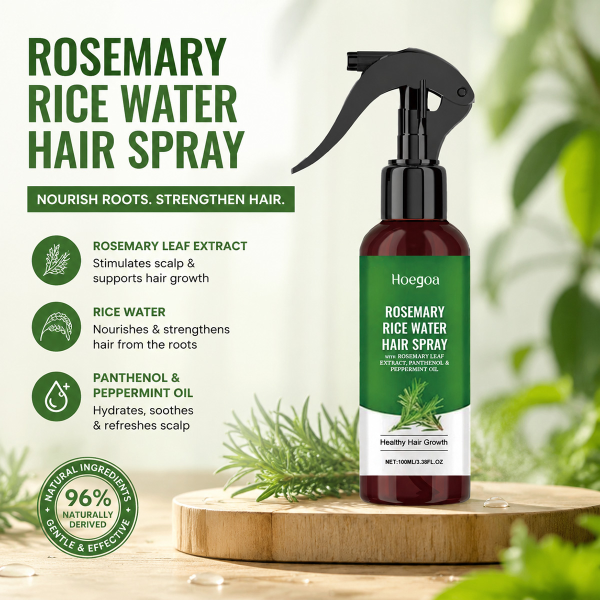 Hair Care With Rice Water - Spray capillaire à l'eau de riz