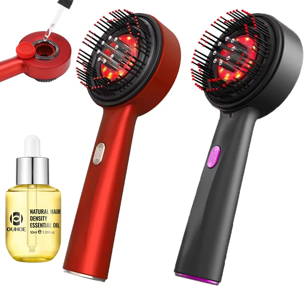 Hair Growth Serum Oil - Peigne de Massage du cuir chevelu,