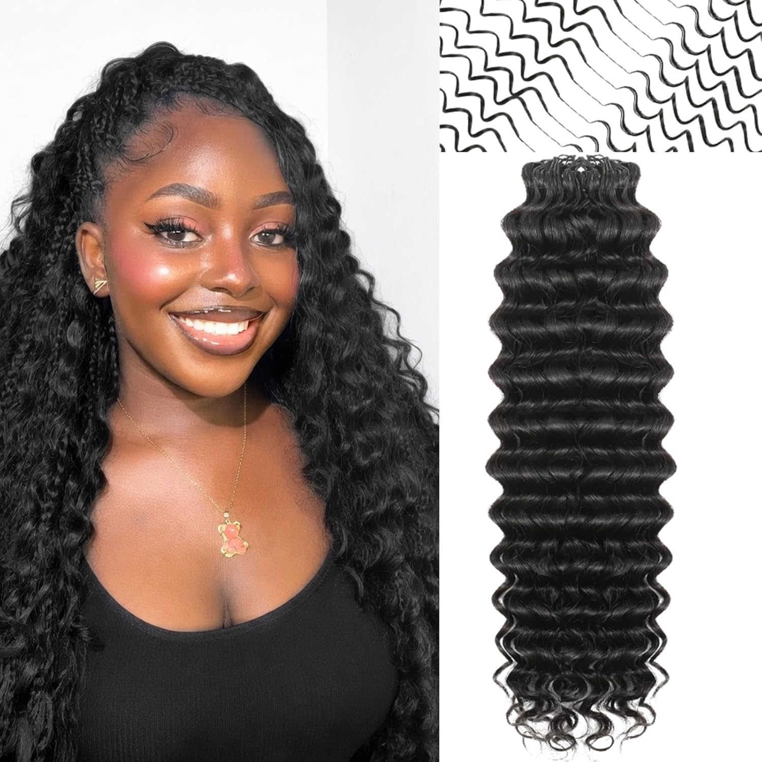 Hair Care Color - Extensions de cheveux humains 100% naturels,