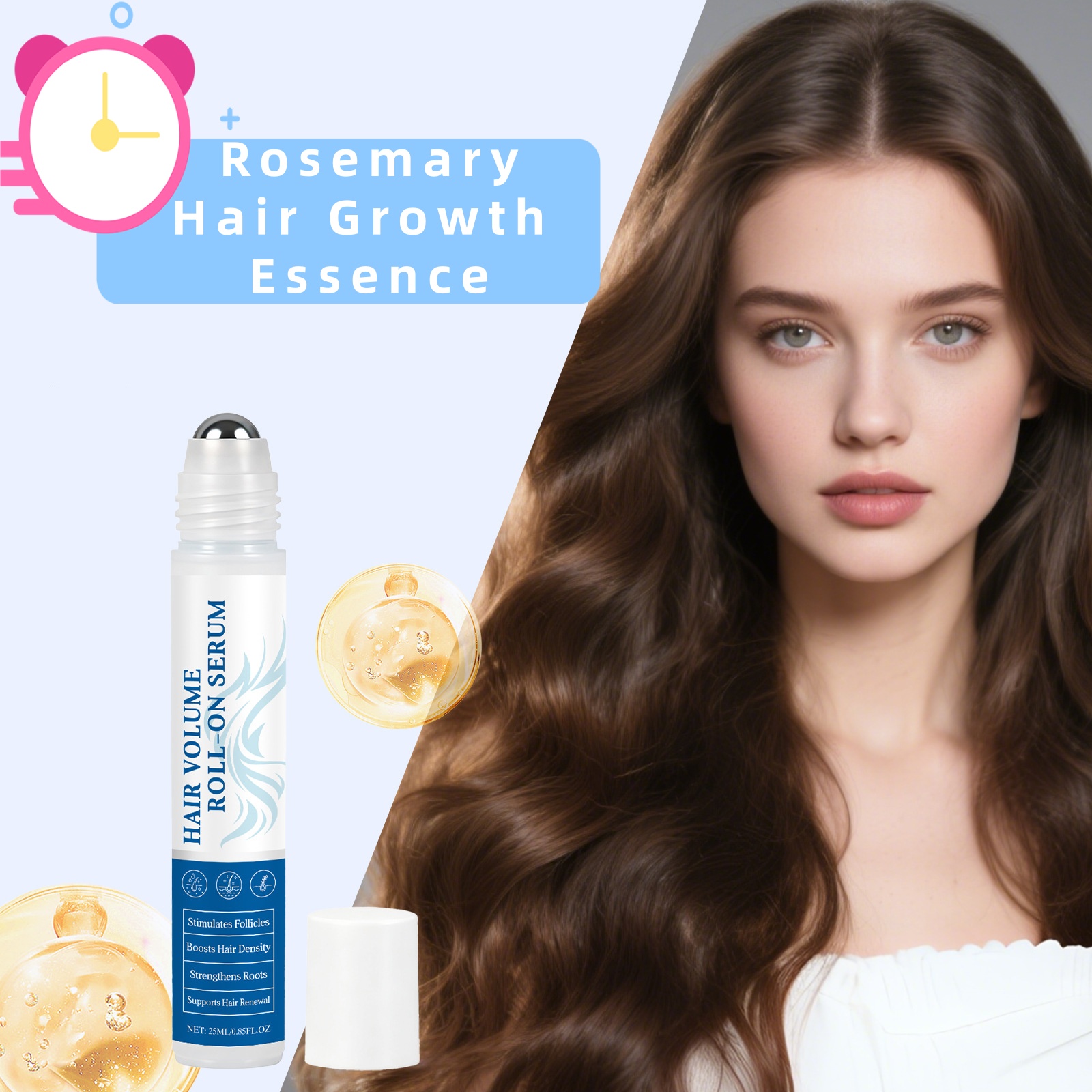 Hair Growth Serum Oil - Huile Essentielle de Romarin pour la