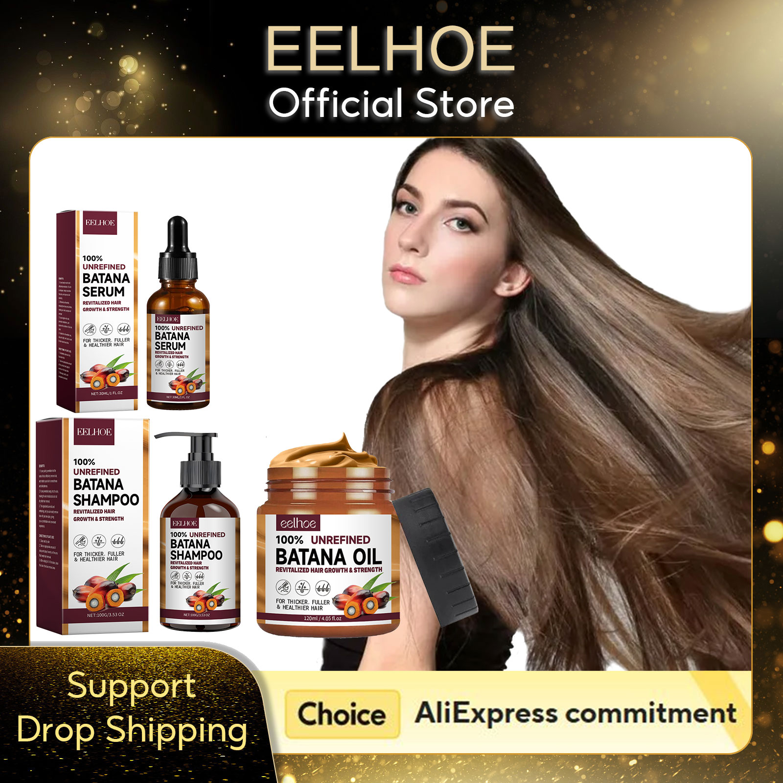 Keratin Treatment Set - EELHOE huile de Batana naturelle hydratant