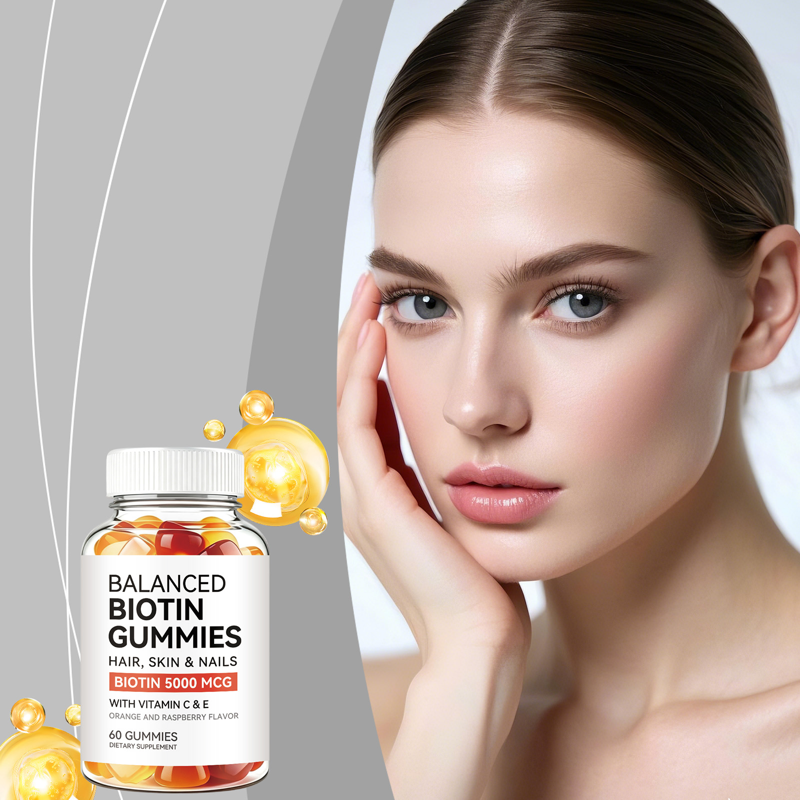 Hair Care Gummies - Gummies à la biotine à formule