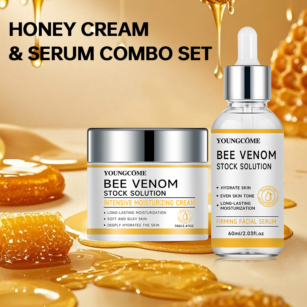 Silk Press Serum - Crème Visage Anti-rides au Venin d'Abeille,