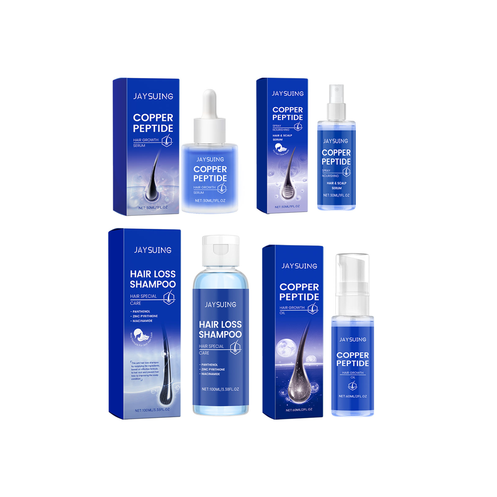 Shampooing au peptide de cuivr - Hair Care Essence Oil Spray avis et prix