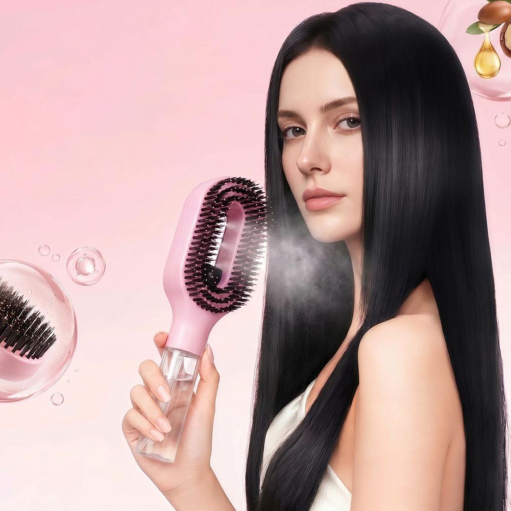 Brosse démêlante 2-en-1 avec p - Hair Care Essence Oil Spray avis et prix