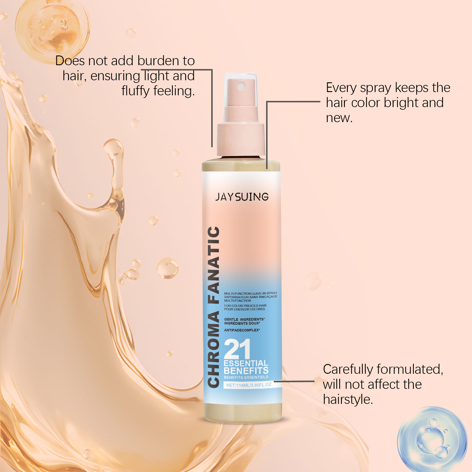 Spray hydratant pour le traite - Hair Care Essence Oil Spray avis et prix