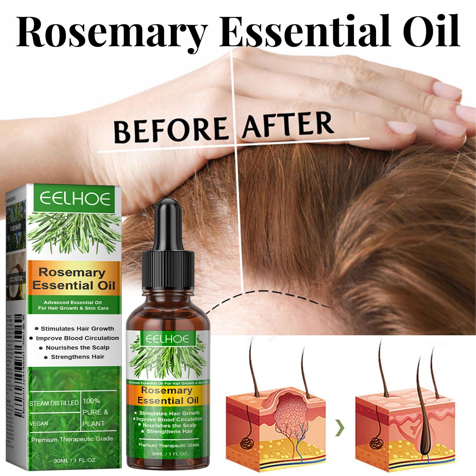 Sérum de croissance des cheveu - Hair Care Essence Oil Spray avis et prix