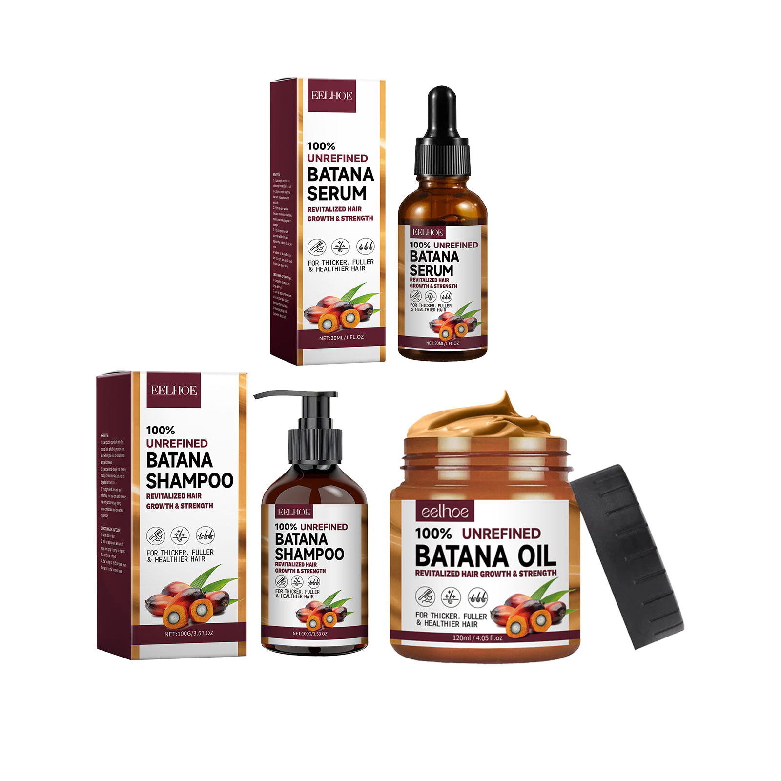 EELHOE huile de Batana naturel - Keratin Treatment Set avis et prix