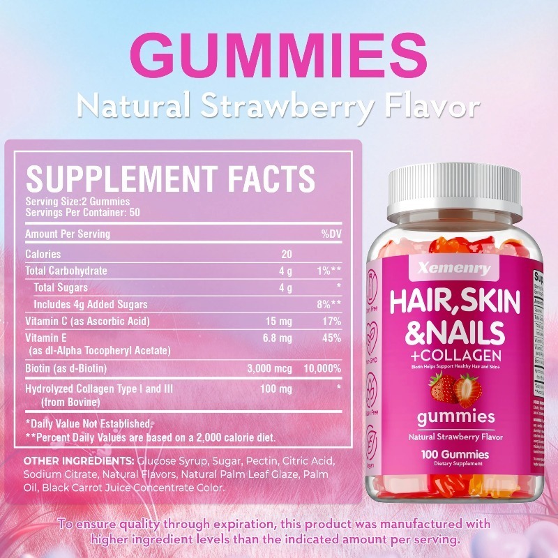 Les gommes pour cheveux, la pe - Hair Care Gummies avis et prix