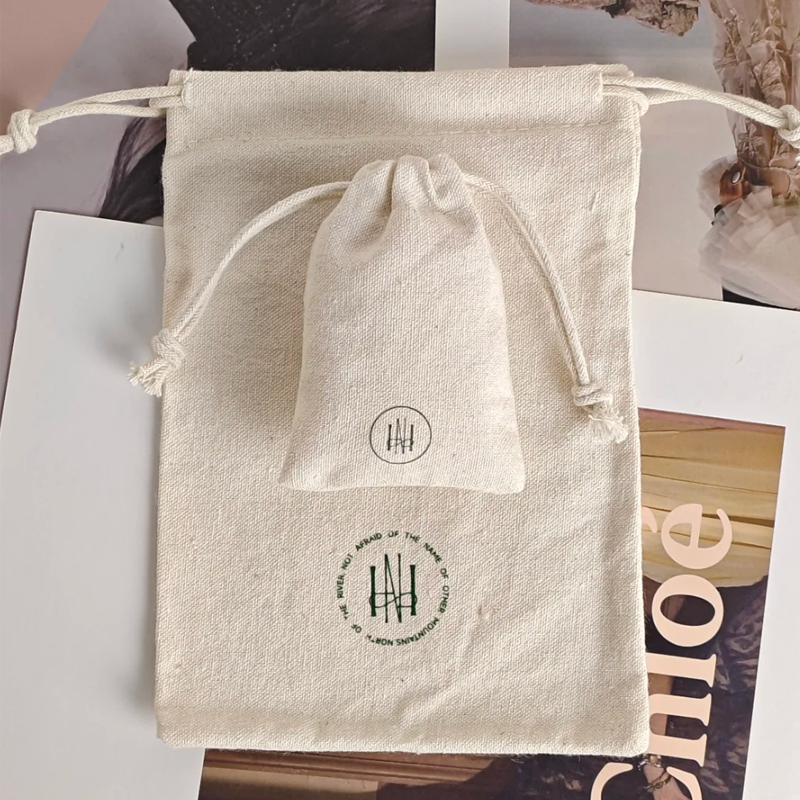 Sacs cadeaux en coton naturel, - Hair Care Logo avis et prix